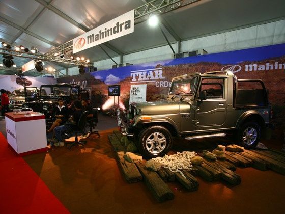 Mahindra builds a spectacular stage for its lifestyle offroader the THAR at