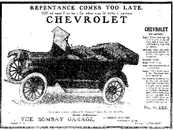 Early <a href=http://www.zigwheels.com/newcars/Chevrolet>Chevrolet</a> Advertisement Early Chevrolet Advertisement