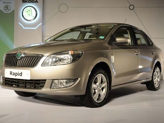 SKODA Rapid launched in Delhi As a part of Volkswagen's aggressive game