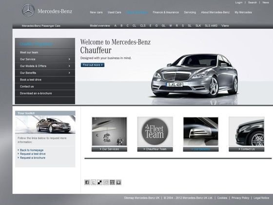 New chauffer site for Mercedes-Benz customers New chauffer site for Mercedes-Benz customers