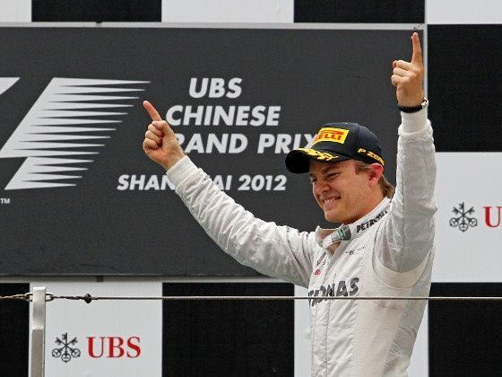 Rosberg on top at Shanghai