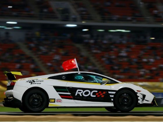Lamborghini Gallardo Super Trofeo at the 2012 Race Of Champions Lamborghini Gallardo Super Trofeo at the 2012 Race Of Champions