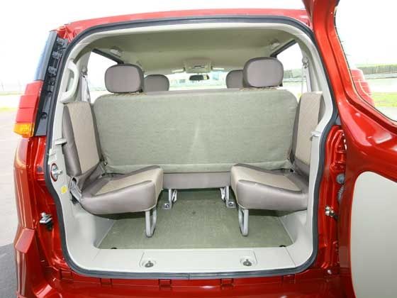 Mahindra Quanto third row foldable seating Mahindra Quanto third row foldable seating