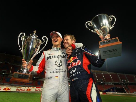 Michael Schumacher and
Sebastian Vettel winners 2012 ROC Nations Cup title