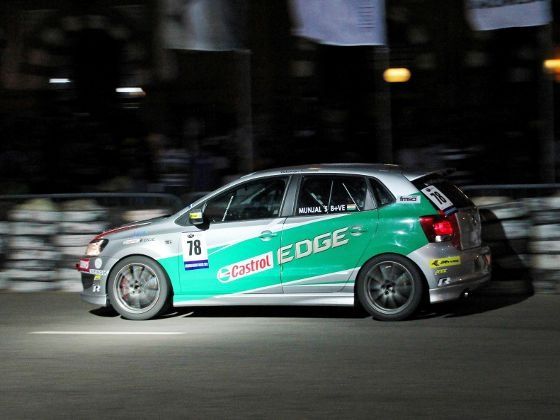 Munjal Savlas Polo R Cup car at 2012 Colombo Night Races Munjal Savlas Polo R Cup car at 2012 Colombo Night Races