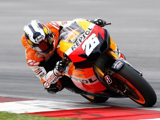 Dani Pedrosa at Sepang test 2012 Dani Pedrosa at Sepang test 2012