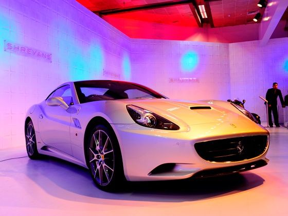 Ferrari California on display at the 2012 Auto Expo Ferrari California on display at the 2012 Auto Expo
