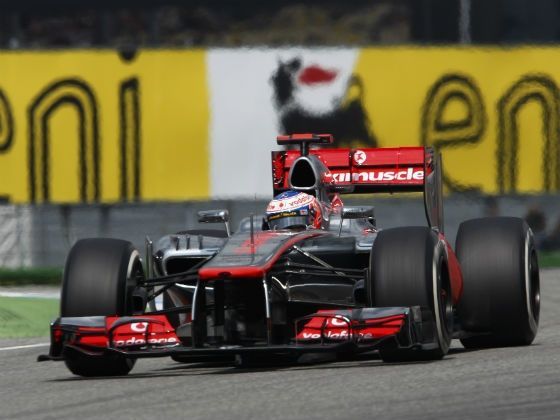Jenson Button finishes second at the 2012 German
GP