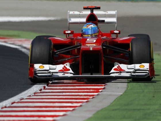 Fernando Alonso at the 2012 Hungarian Grand Prix
