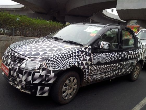 Mahindra Verito facelift spied Mahindra Verito facelift spied