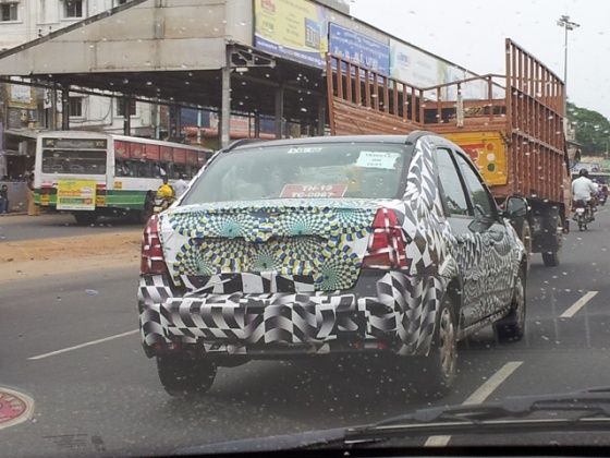 Mahindra Verito facelift spied Mahindra Verito facelift spied