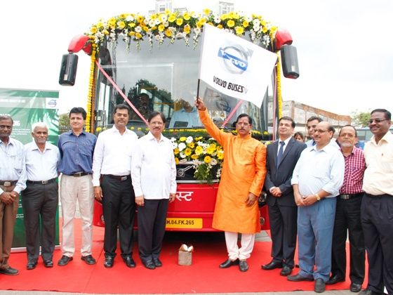 Volvo CNG City Bus trials commence in Mumbai Volvo CNG City Bus trials commence in Mumbai