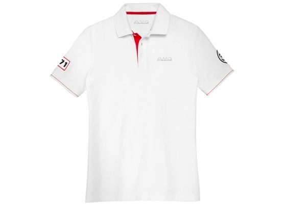 MENS POLO SHIRT AMG, white MENS POLO SHIRT AMG, white