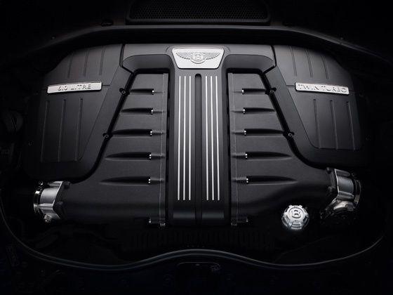 Bentleys unique 6-litre, 48-valve, four-cam, twin turbocharged W12 engine Bentleys unique 6-litre, 48-valve, four-cam, twin turbocharged W12 engine