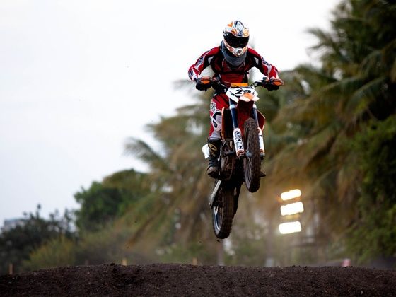 Pune Invitational Supercross in action Pune Invitational Supercross in action