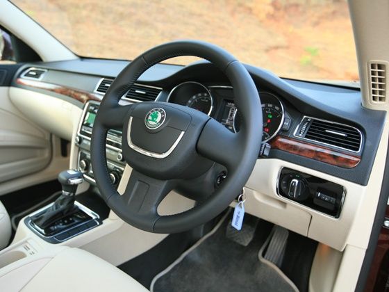 Skoda Superb Ambition interior cabin Skoda Superb Ambition interior cabin