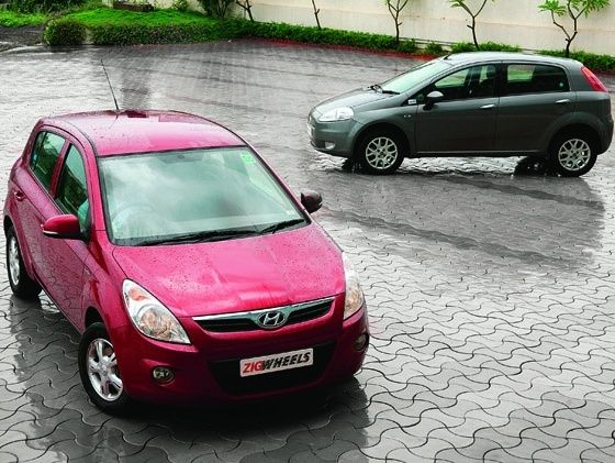 Hyundai i20 and Fiat Punto Hyundai i20 and Fiat Punto