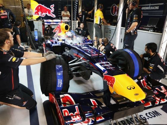 Redbull racing F1 team 2012 Abu Dhabi GP