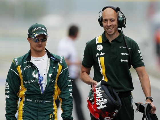 Heikki Kovaleinnen Caterham F1 team