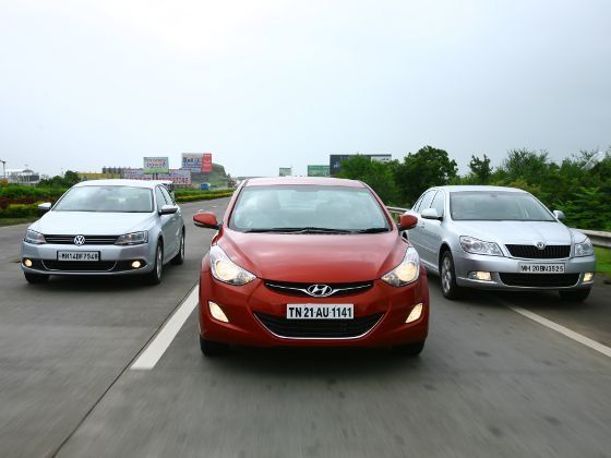 D-Segment executive sedan shootout driving