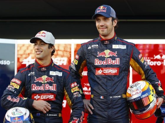 Daniel Ricciardo and
Jean-Eric Vergne Toro Rosso