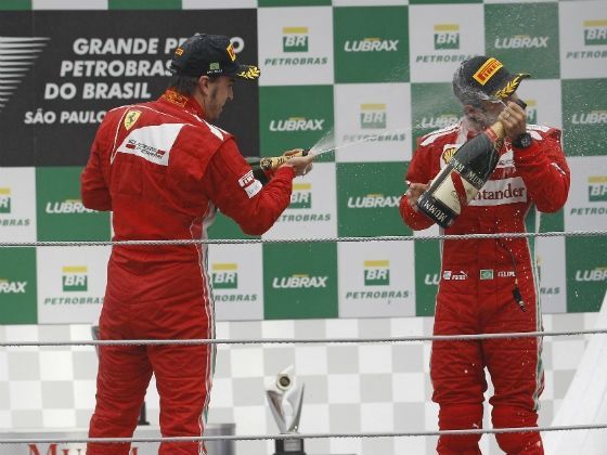 Fernando Alonso and Felipe Massa 2012
Brazilian Grand Prix