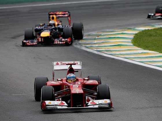 Fernando Alonso at the Brazilian GP