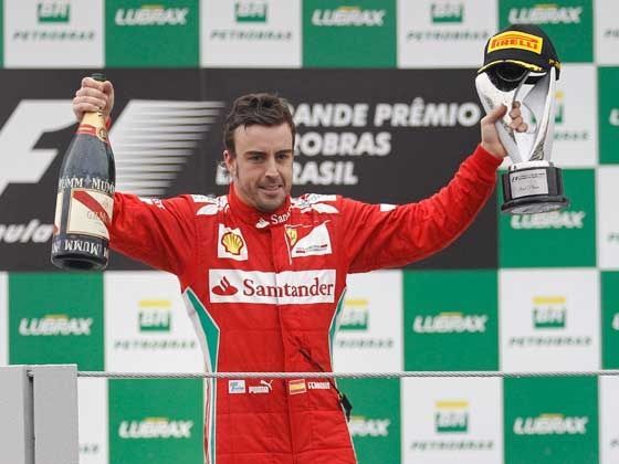 Alonso finishes Brazilian GP in second place