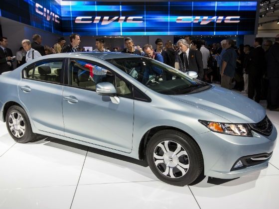 Honda Civic 2013 LA Auto Show exterior silver Honda Civic 2013 LA Auto Show exterior silver