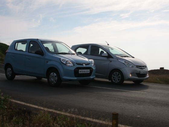 Maruti Suzuki Alto 800 Hyundai Eon exterior side Maruti Suzuki Alto 800 Hyundai Eon exterior side