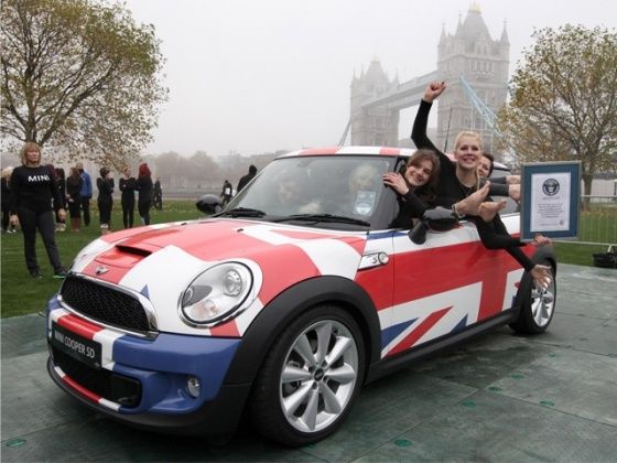 Women set world record for most people in a MINI Women set world record for most people in a MINI
