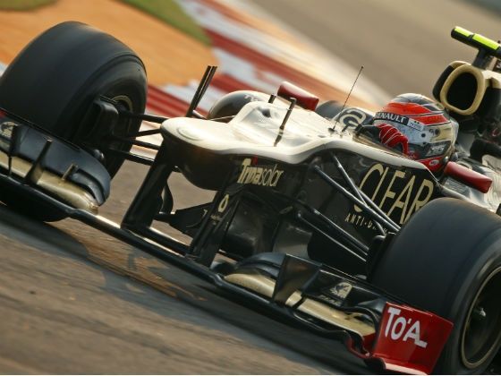 Romain Grosjean Lotus F1 team