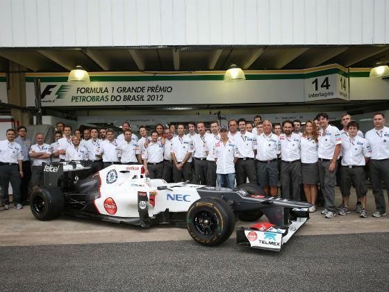 Sauber F1 team 2012 Brazilian Grand Prix