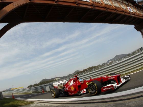 Fernando Alonso at the 2012 Korean GP