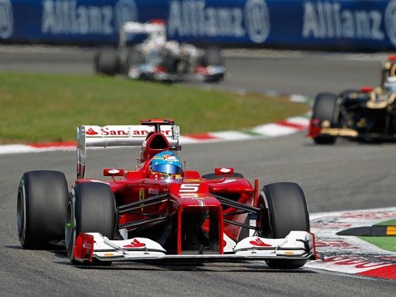 Fernando Alonso at the 2012 Italian Gran Prix
