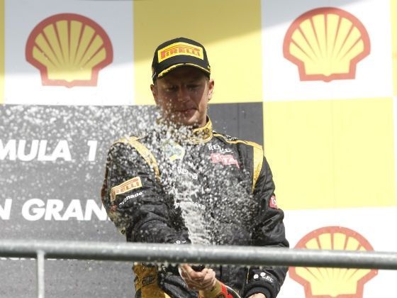 Kimi Raikkonen takes podium in the 2012
Belgian Grand Prix