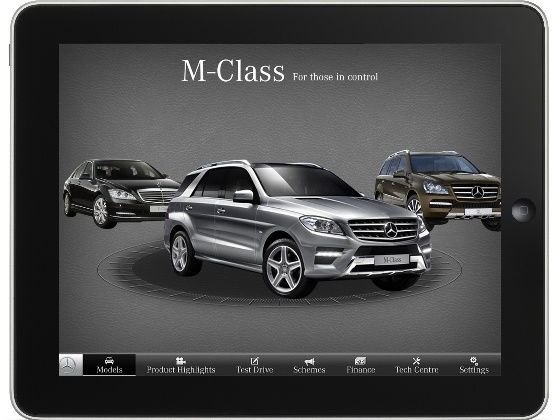 Mercedes Benz iSales ứng dụng