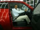 Chetan Maini in the Mahindra e2o