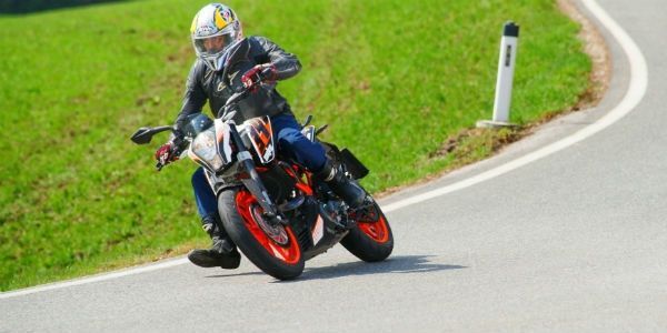 KTM 390 Duke in action