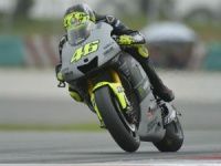 Valentino Rossi in action