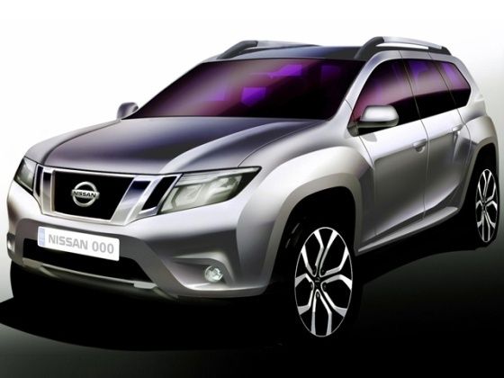 Nissan Terrano compact SUV sketch Nissan Terrano compact SUV sketch