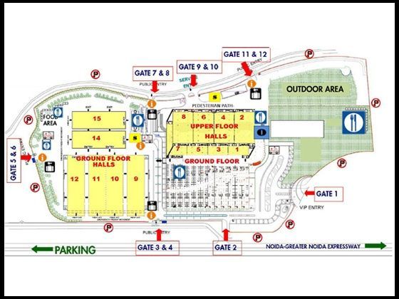 2014 Indian Auto Expo layout