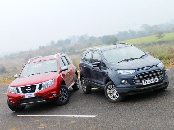 Ford EcoSport diesel vs Nissan Terrano diesel Ford EcoSport diesel vs Nissan Terrano diesel