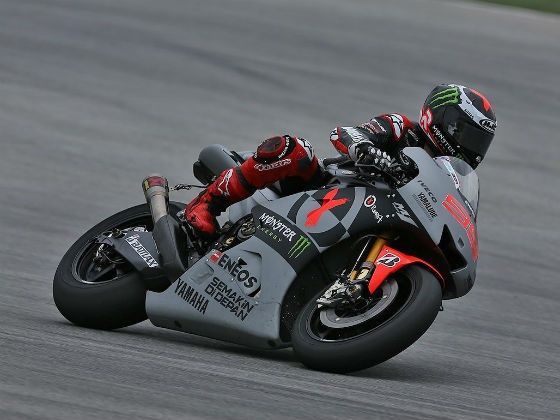 Jorge Lorenzo in action at the Sepang pre
season test