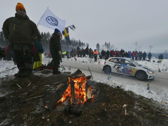 Volkswagen Polo R WRC at the 2013 Rally Sweden Volkswagen Polo R WRC at the 2013 Rally Sweden