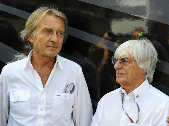 Luca di Montezomolo and Bernie Ecclestone
