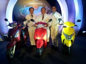 Updated range of Honda Scooters