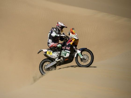 Joan Pedrero in action at 2013 Dakar Rally Joan Pedrero in action at 2013 Dakar Rally
