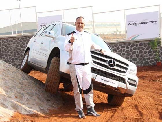 Eberhard Kern, Managing Director & CEO, Mercedes-Benz India launching the Mercedes-Benz Performance Drive Experience at Chakan, Pune Eberhard Kern, Managing Director & CEO, Mercedes-Benz India launching the Mercedes-Benz Performance Drive Experience at Chakan, Pune