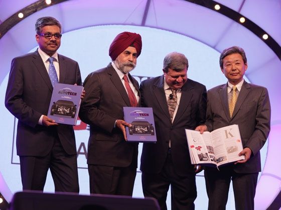 Hiroshi Nakagawa, Sandeep Singh and Adil Jal Darukhanawala launch the ZigWheels AutoTech book Hiroshi Nakagawa, Sandeep Singh and Adil Jal Darukhanawala launch the ZigWheels AutoTech book
